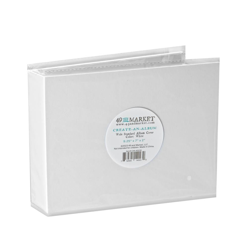 49 en Market Creëer een album met een witte, brede standaard albumhoes